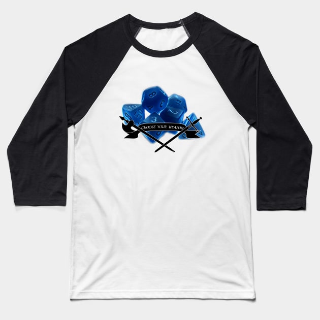 choose your weapons Baseball T-Shirt by puglove